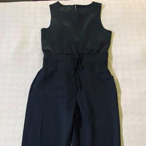 Black Sleeveless Romper, long pants